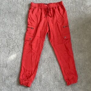 EC Burnt Orange Banana Republic Lightweight Joggers with Side Pockets- S…